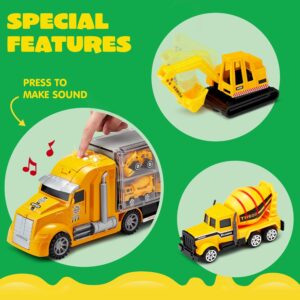 81COEnUJeYL._AC_SL1500_.jpg Diecast Construction Truck Set JOYIN 14-in-1 Kids Toy
