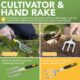 Ensemble 11 pièces d'outils de jardin BLOSTM - sac étanche