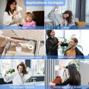 Sèche-cheveux supersonique moteur sans balai 110000 tr/min