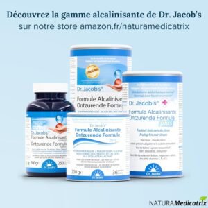 Formule Alcalinisante - Dr. Jacob's - 300g - Melange de mineraux alcalins citrates fabriques a partir de matieres vegetales