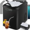 KESSER® Machine à glaçons | Machine à glaçons acier inoxydable | Machine à glace | 12 kg 24 h | Préparation en 7 min | Réservoir d'e