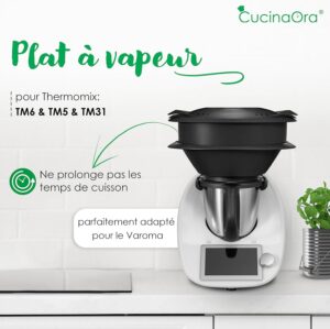 CucinaOra SteamLEVEL Varoma pour Thermomix TM6 TM5 TM31 - Accessoires Thermomix Vorwerk - Accessoires Cuisine pour Thermomix - Agran