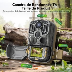 DEATTI 4K 48MP HD Hunting Camera for Telephone, WiFi Camera Infrared Night Vision Animals Camera Trap Camera, 120IP66, 32GB Card a