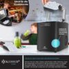 KESSER® Machine à glaçons | Machine à glaçons acier inoxydable | Machine à glace | 12 kg 24 h | Préparation en 7 min | Réservoir d'e
