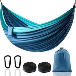 Hamac XXL 2 Places 300 x 200 cm Pliable, Ultra-Leger et Portable Hamac Exterieur avec Capacite de 300 kg Ideal pour Jardin, Ca