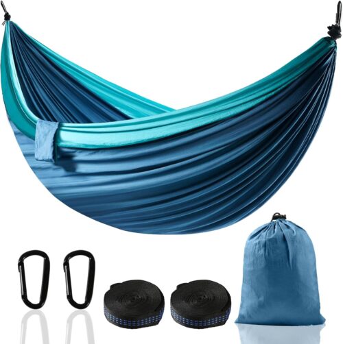 Hamac XXL 2 Places 300 x 200 cm Pliable, Ultra-Leger et Portable Hamac Exterieur avec Capacite de 300 kg Ideal pour Jardin, Ca