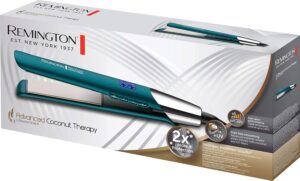 Lisseur cheveux Remington - Céramique, soin noix de coco