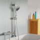 EISL WELLY DX6051CSB Shower Set with Hose and Bracket, Water Saving Gasket, Shower Head with Hose Chrome