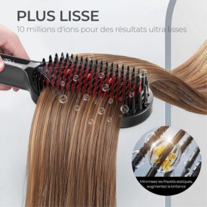 Brosse lissante ionique TYMO pro - 16 temp. 80-230°C