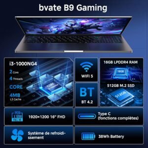 Laptop 16" Core i3-1000NG4 16512GB SSD Win11 1920x1200