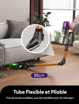 Aspirateur balai sans fil Ultenic 60min 55 kPa tube pliable