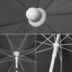 Sekey Parasol de Jardin 160 cm GRS Certifie Reglable en Hauteur Inclinaison, UPF50 avec Polyester Recycle Impermeable 8 Balei
