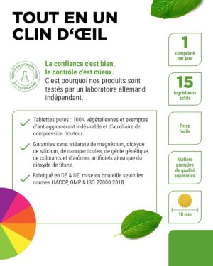 Multivitamin Daily - 450 comprimes avec formes bioactives - 15 mois de reserve - Mineraux precieux toutes les vitamines A-Z - Vega