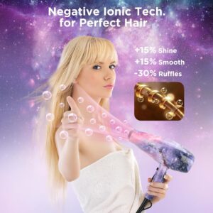 3 EN 1 Seche Cheveux Lisseur Cheveux Boucleur a Cheveux, PARWIN PRO BEAUTY Styling Set, Seche Cheveux Professionnel, Fer a Boucl