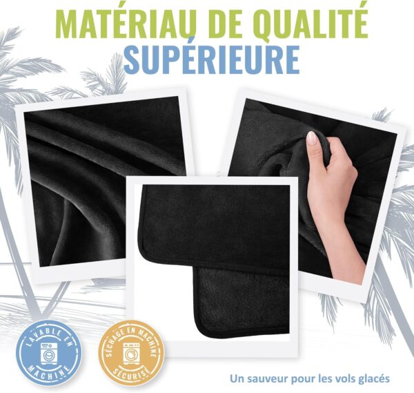 BOACAY Couverture de Voyage Douce et Chaude pour Avion et Voiture - Essentiel pour Les Longs Vols pour Femmes, Hommes, Enfants - Ore
