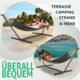 KESSER Hamac Lake avec Support Hamac Double pour 2 Personnes, Structure Stable, capacite de Charge de 200 kg, Taille XXL Anthra