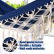 ANYOO Hamac de Jardin Exterieur Coton Hamac a Pampilles Macrame avec Sangles d'arbre, Hamac Compact Portable avec Sac de Transport p
