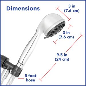 Ecoflow ETC-443E Pommeau de douche a main 3 reglages 2 GPM Chrome