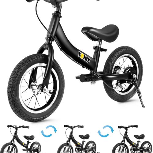 81HuXsItMIL._AC_SL1500_.jpg YBIKE 2 in 1 Balance Bike, Dual Function Children's Bike, Suitable for Children 1 to 7 Years, 12,14,16 Inches with Brake, Pedal, Tra