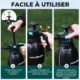 HAUSHOF Pulverisateur Mousse Manuel 2 L, Pulverisateur a Pression a Main avec 2 Buses Reglables, pour Lavage Voiture, Nettoyage Dome