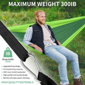 CIRULLI Hamac avec filet anti-moustiquaire, 260 x 140 cm, charge maximale de 300 lb, ultra leger et robuste, hamac portable double n