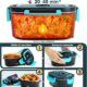 TRAVELISIMO Gamelle Chauffante 80W Lunch Box Chauffante 1,5L Marmite Electrique 3 en 1 220V 24V 12V, Gamelle Chauffante Allume Cigar