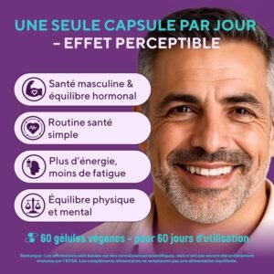 81JjLfbtv9L._AC_SL1500_.jpg Multivitamines Homme - Complément Vit A,C,D,E,B12 & Zinc
