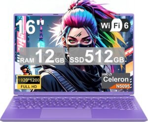 PC portable gamer 16" 1920x1200 Celeron N5095 12/512GB