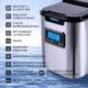 Machine à glaçons Arebos 12 kg/24h, 3 tailles, LCD