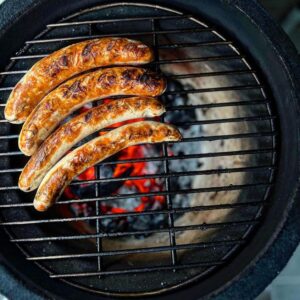81K3WSDhL4L._AC_SL1500_.jpg BBQ-Toro Kamado Haiiro Barbecue au charbon de bois Ø 32 cm avec thermometre, poignee en bois Kamado en ceramique, mini barbecue au