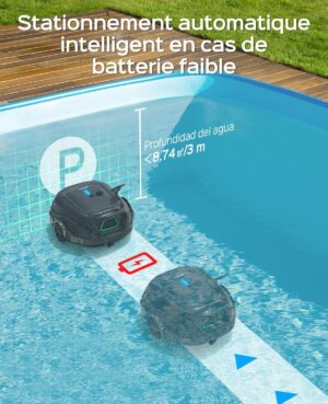 81KE2D4h3L._AC_SL1500_.jpg Robot piscine WYBOT A1 sans fil 120 min, 4 cycles, 100 m²