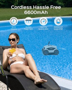 Robot piscine WYBOT 130 min - Double moteur, puissant