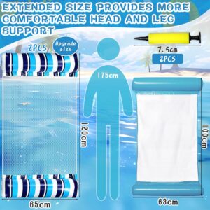 81KZdtqPMjL._AC_SL1500_.jpg Hamac gonflable MOYKSRR 4-en-1 matelas filet piscine lot 2
