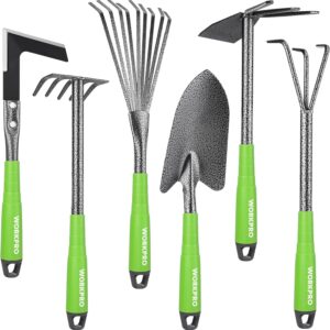 Kit outils de jardin WORKPRO 6 pièces en acier inoxydable
