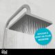 EISL EASY ENERGY DX12004-A Shower Column, Shower Column without Taps, 2 in 1 with Large Rain Shower and Rain Column Shower without T