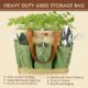 Set d'outils de jardin 10 pièces YAUNGEL inox poignée bois