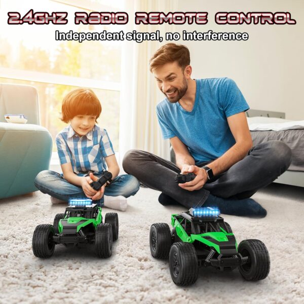 Voiture Telecommandee Tout Terrain, 1:20 Voiture de Course Radiocommandee 2.4Ghz RC Camion Telecommande Rechargeable Monster Truck J