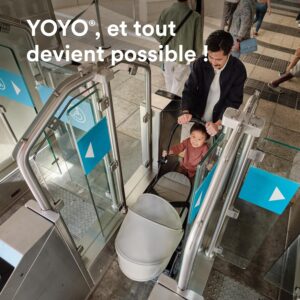 Poussette Stokke YOYO3 nacelle nouveau-né, cadre blanc, Taupe