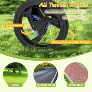 Poussette 3 en 1 Lnhcrbs compacte, châssis alu pliable