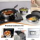 Set casseroles induction 7 pcs ROSSETTO poignées amovibles