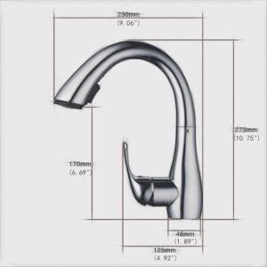 Robinet de cuisine professionnel nickel brossé 360°
