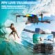 Drone avec 2 Camera Reglage electrique Camera, GuKKK 4K Mini Drone Camera Pliable Active d'evitement d'obstacles, Drone Quadricopter