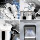 CHeflee Robot Patissier 1800W Robot Petrin Professionnel 7.2 Litres Faible Bruit Robot de Cuisine Multifonction avec Fouet,Batteur,C