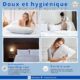 FacilCasa Oreiller a Memoire de Forme Ergonomique pour Cervicales Douloureuses Coussin Oreiller a Flocons de memoire Hauteur REGLA