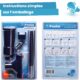 Poola Pool Vacuum Cleaner, Pool Floor Cleaner, 5 Piece Handle Included (140 cm), Bottom Vacuum Cleaner, Pool Vacuum Cleaner, Pool Cl