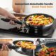 Set casseroles induction 7 pcs ROSSETTO poignées amovibles