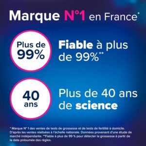 Test de grossesse Clearblue – Détection précoce 10 mUI, 6 jours avant règles