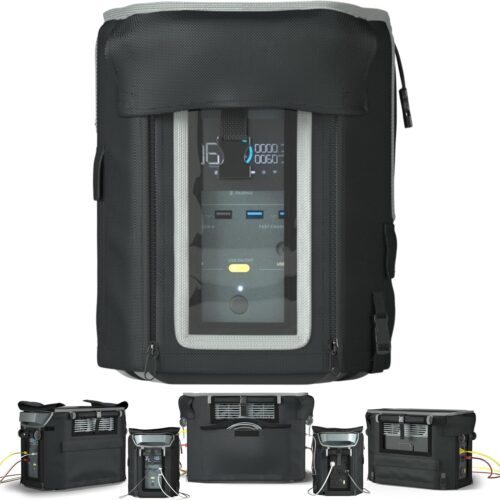 Housse de protection pour station d'alimentation portable ECOFLOW DELTA 2, impermeable et resistante a la poussiere, tissu double co