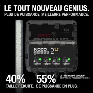 Chargeur batterie auto NOCO GENIUS2X4 6/12V 8A mainteneur
