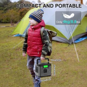 SWAREY Generateur Electrique Portable 518Wh Batterie Externe 220V Super Silencieux Sortir ACUSBType-CQC 3.0 (S500(500W))